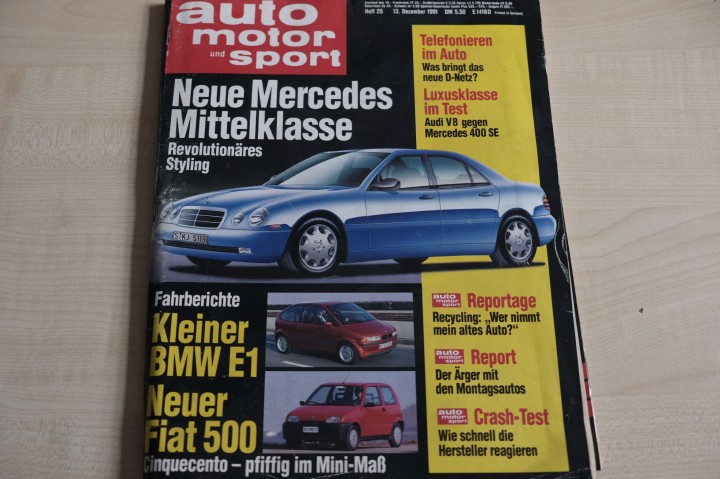Deckblatt Auto Motor und Sport (26/1991)